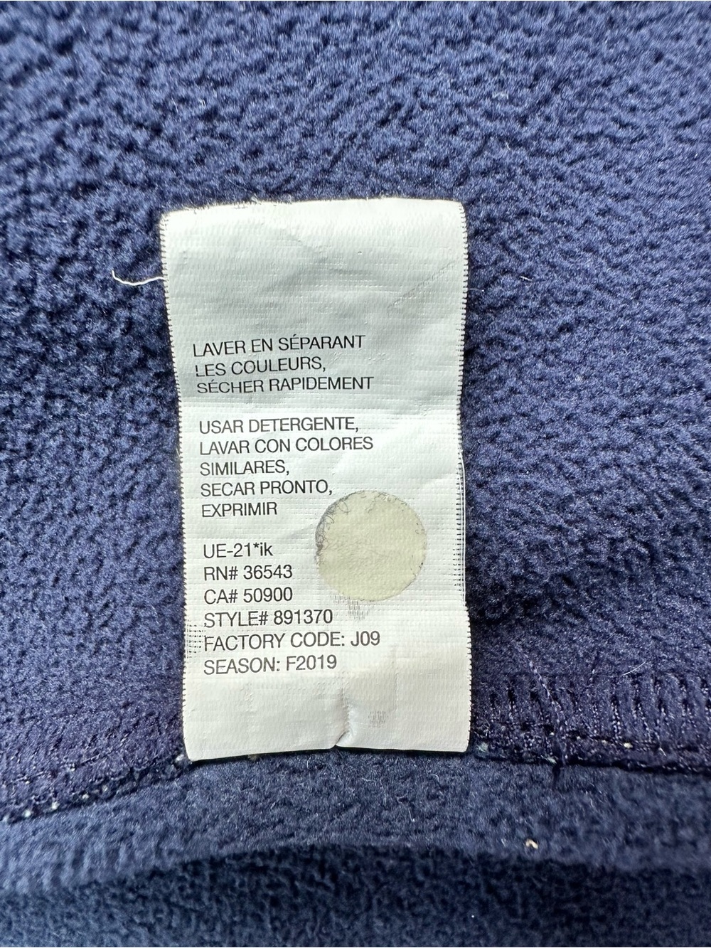 IZOD Advantage Performance Sweater Fleece Full Zip Jacket Gray Navy Men's M - Picture 11 of 13